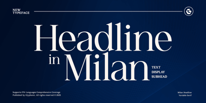 GC Milan Headline Font Poster 1