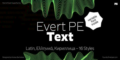 Evert PE Text Font Poster 1