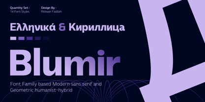Blumir Font Poster 2