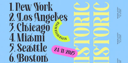 Bistoric Historic Font Poster 3