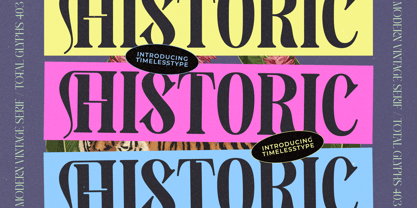 Bistoric Historic Font Poster 15