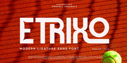 Etrixo Font Poster 1