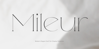Mileur Font Poster 1