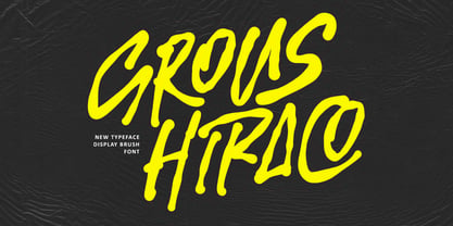 MC Grous Hiraco Font Poster 1