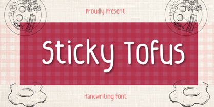 Sticky Tofus Font Poster 1