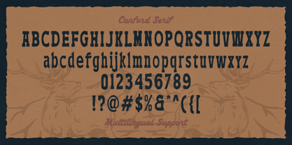 Canford Font Poster 9
