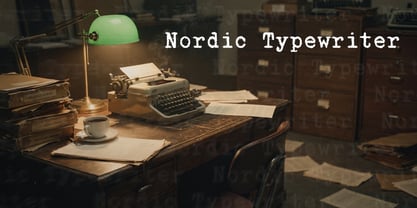 Nordic Typewriter Font Poster 1