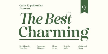 The Best Charming Font Poster 1