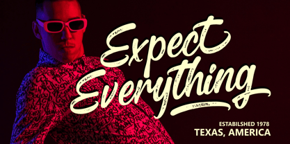 Bright Flash Font Poster 3