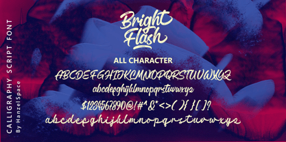 Bright Flash Font Poster 7