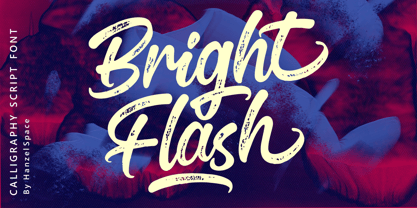 Bright Flash Font Poster 1