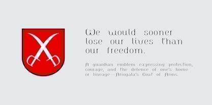 Eregalle Font Poster 10