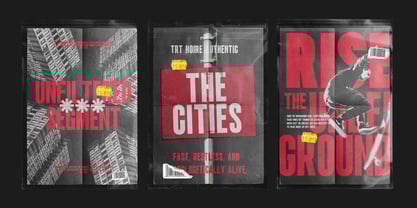 TRT Noire Authentic Font Poster 11