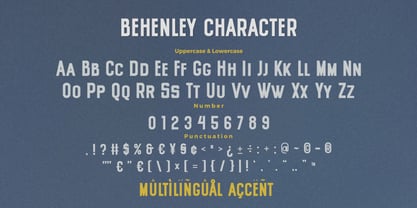 Behenley Font Poster 9