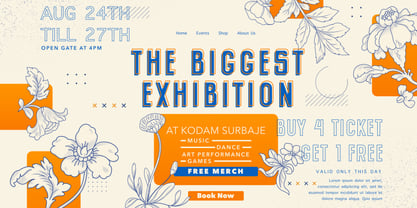 Behenley Font Poster 4