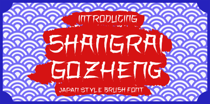 Shangrai Gozheng Font Poster 1