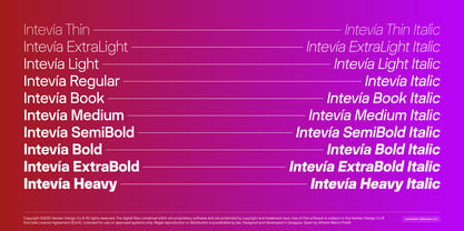 Intevia Font Poster 10