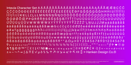 Intevia Font Poster 8
