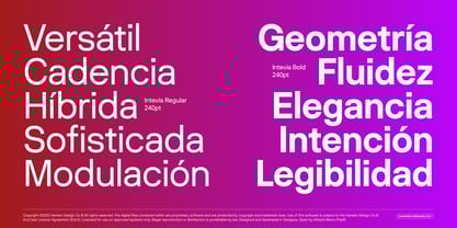 Intevia Font Poster 7