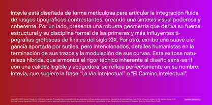 Intevia Font Poster 2