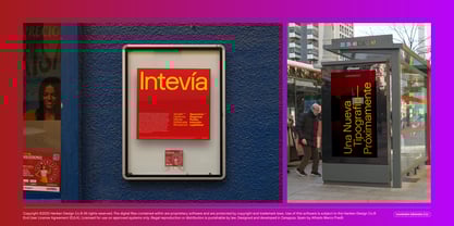 Intevia Font Poster 4