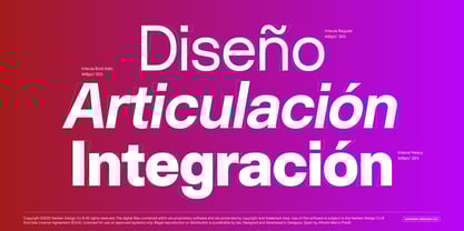 Intevia Font Poster 3