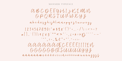 Mansier Font Poster 6