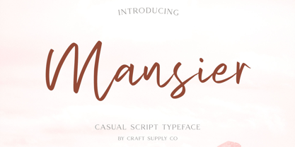 Mansier Font Poster 1