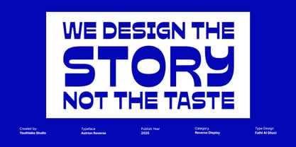 Astrion Reverse Font Poster 4