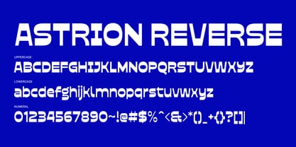 Astrion Reverse Font Poster 11