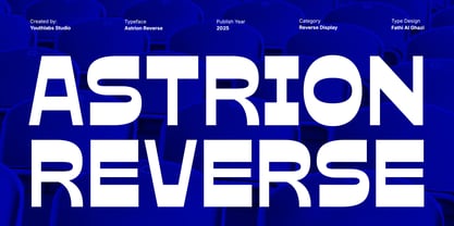 Astrion Reverse Font Poster 1