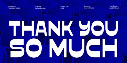 Astrion Reverse Font Poster 12