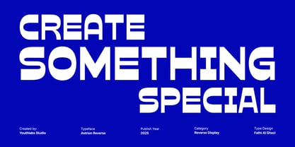 Astrion Reverse Font Poster 3