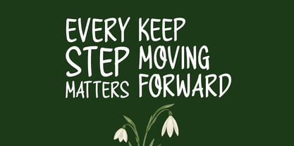 Keep Rising Font Poster 4