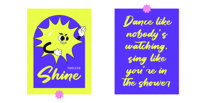 Dhaily Cluter Font Poster 3