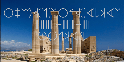 Ongunkan Fenike Phoenician Font Poster 4