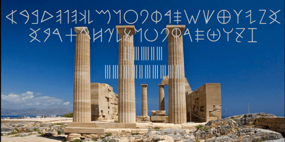 Ongunkan Fenike Phoenician Font Poster 3