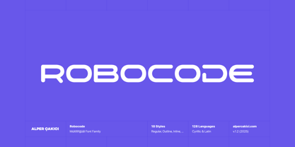 Robocode Font Poster 1