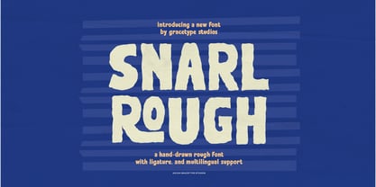 Snarl Rough Font Poster 1