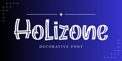 Holizone Font Poster 1
