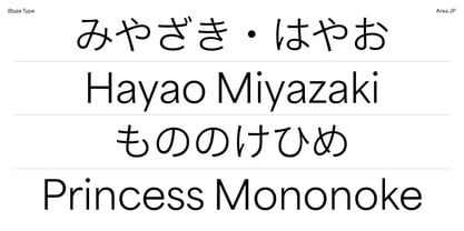 Area JP Variable Font Poster 5