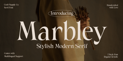 Marbley Font Poster 1