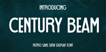 Century Beam Font Poster 1