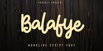 Balafye Font Poster 1