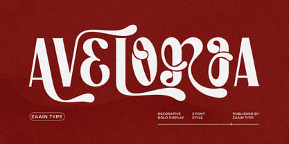 Zt Aveloria Font Poster 1