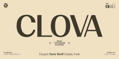 GC Clova Font Poster 1