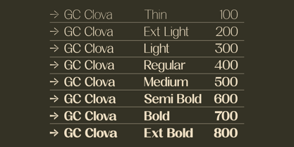 GC Clova Font Poster 8