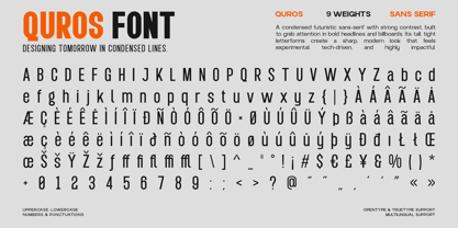 RCL Quros Font Poster 10