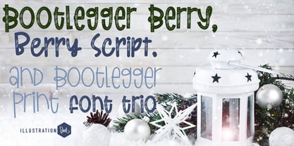 ZP Bootlegger Berry Font Poster 1