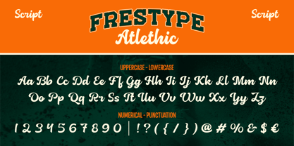 Frestype Atlethic Font Poster 4